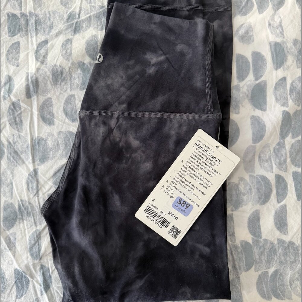 Lululemon Align HR Crop 21" Leggings - size 4 - NWT